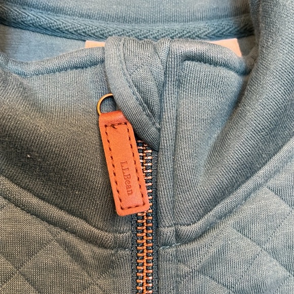 L.L. Bean - women’s quilted full zip - turquoise - 2XL - Picture 3 of 7